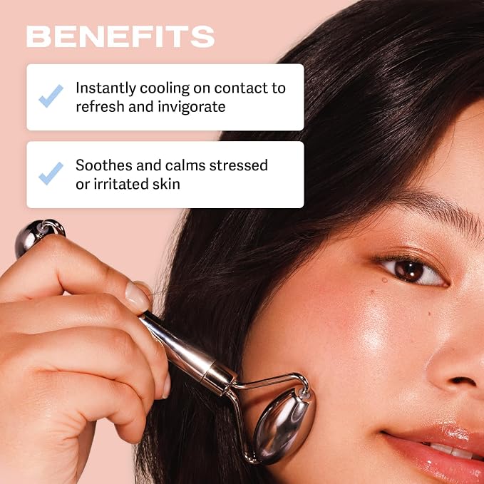 Sacheu Stainless Steel Face Roller Skin Care and Lymphatic Drainage — Cooling - Image 5