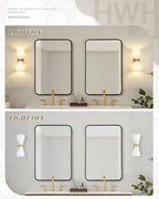 Gold Sconce Wall Lighting, HWH Single Wall Vanity Light Fixture Brushed Gold - Image 5