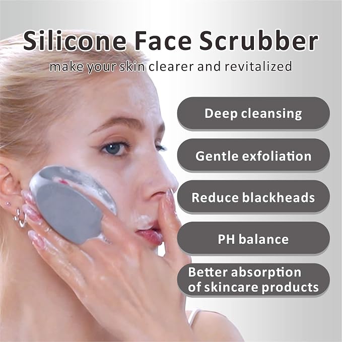 Silicone Face Scrubber, 2 Pack Face Scrubber - Image 3