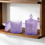 2 Pack Qtip Holder Thick Glass Apothecary Jars - Image 6