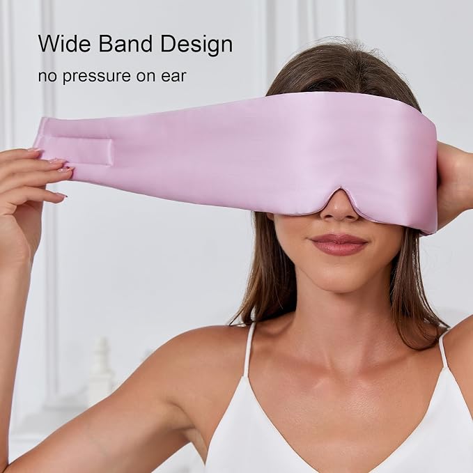 100% Mulberry Silk Sleep Mask for Women & Men Beauty Sleep, Adjustable - Image 6