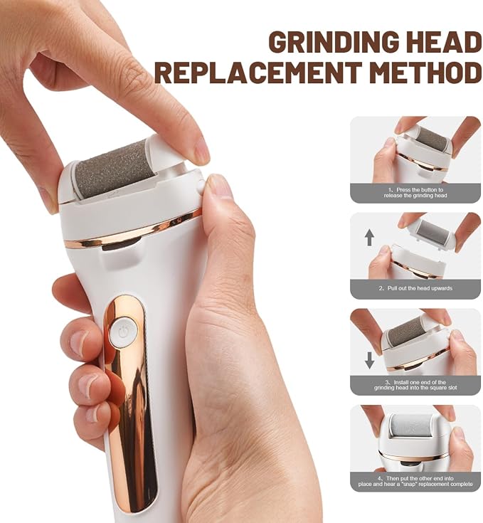 Electric Foot Callus Remover Rechargeable Pedicure Kit - Image 7