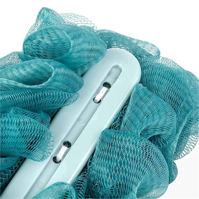 Back Scrubber for Shower, Loofah Long Handle Bath Body Brush, Soft Nylon Mesh - Image 4