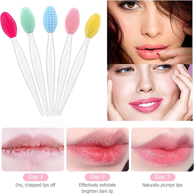 5Pcs Lip Scrubber Exfoliator, Pore Scrub Brush - Image 5