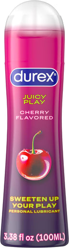 Durex Water Based Lube for Sex, Cherry Flavored, Anal & Sex Lube for Women & Men by DUREX