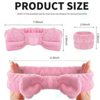 WSYUB Pink Spa Headband and Wristband Set - Image 2