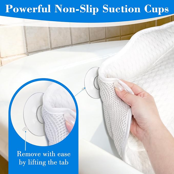 Bath Pillow Bathtub Pillow, Extra Soft & Comfortable Bath Pillows - Image 4