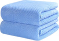 2 Pack Bath Towel Set, Waffle Bath Towel Set, Microfiber Super Soft Highly by Wuwahold