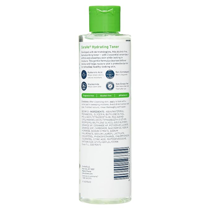 CeraVe Hydrating Toner for Face Non-Alcoholic - Image 2