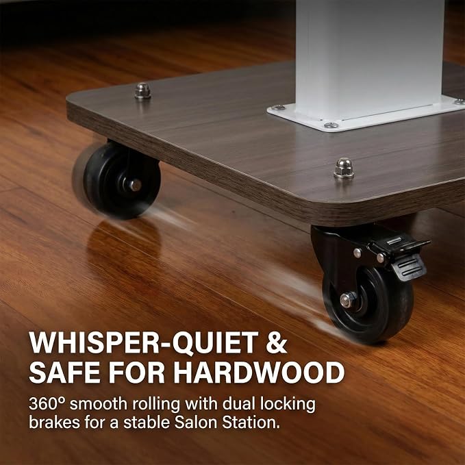 Salon Cart with Wheels, Esthetician Wax Cart Organizer, Rolling Trolley Cart - Image 2