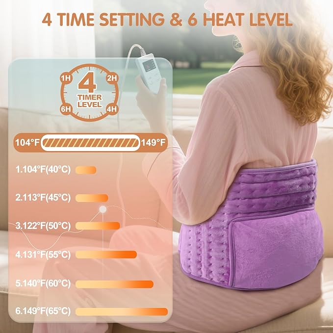 Heating Pad Back Pain Relief Electric Heating Pad - Image 2