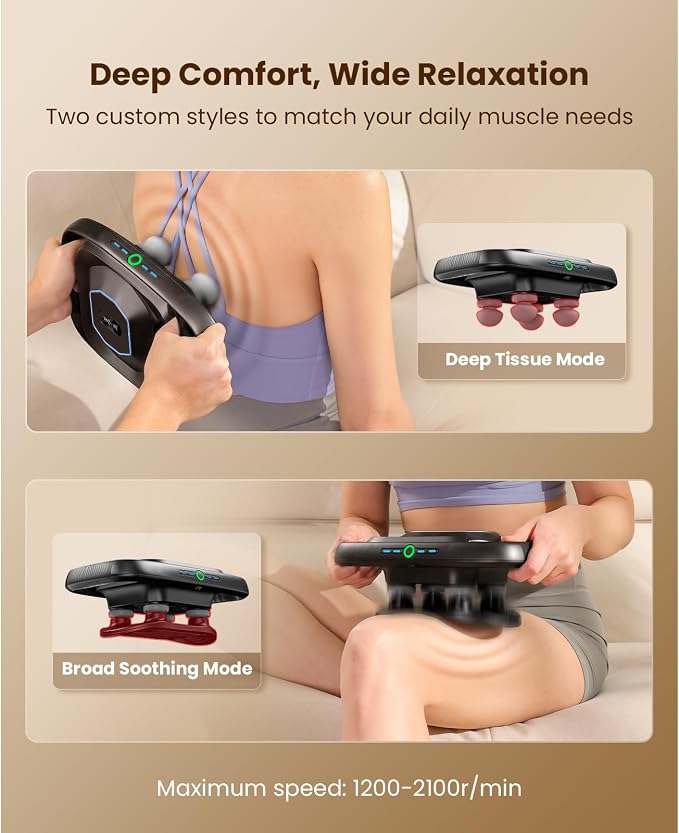BOB AND BRAD A1 4-Head Massage Gun Deep Tissue, FSA Eligible/HSA Eligible - Image 5