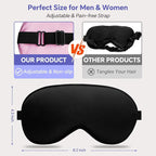 Silk Sleep Mask – 2 Pack Silk Eye Mask - Image 3