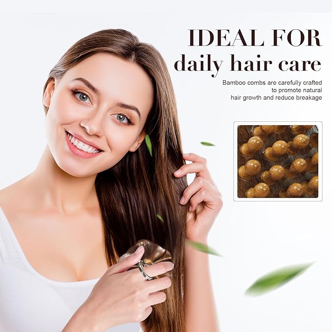 Wooden Scalp Massager, Manual Scalp Massage Comb - Image 3