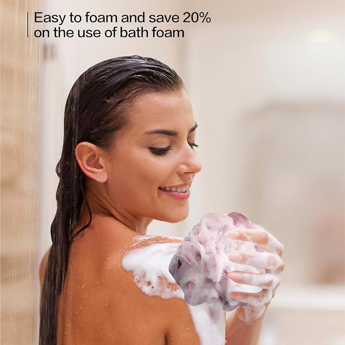 Fishent Bath Loofah Sponge, 3 Pack loofahs Exfoliating Body Scrubber, 60g Soft - Image 9