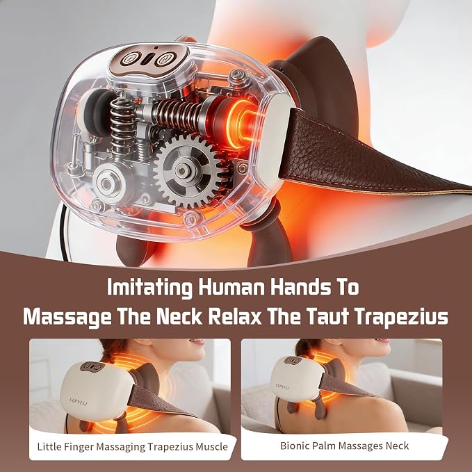 Neck Massager with Heat Portable Hand Massager - Image 3