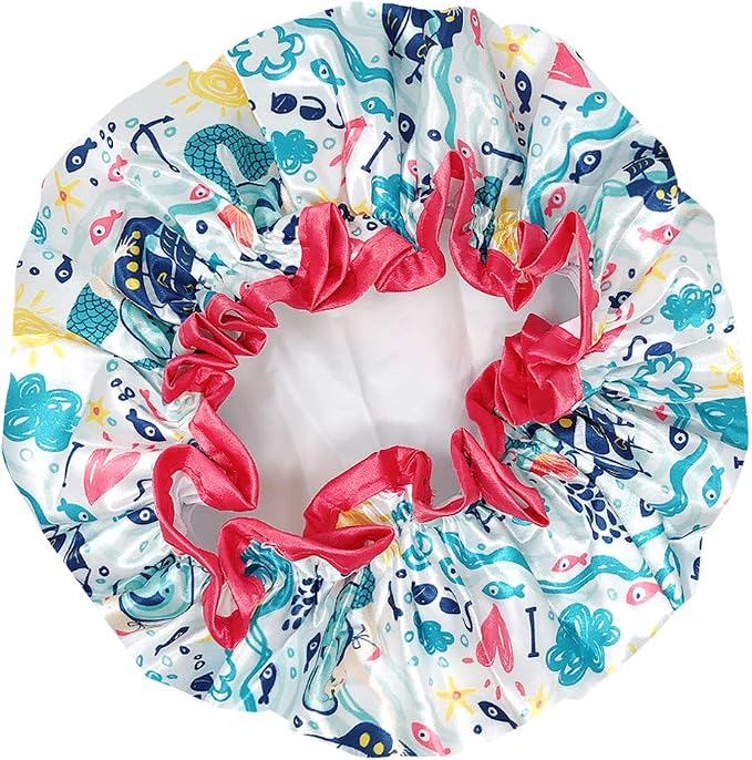 allydrew Reusable Women's Waterproof Shower Caps - Image 2