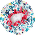 allydrew Reusable Women's Waterproof Shower Caps - Image 2
