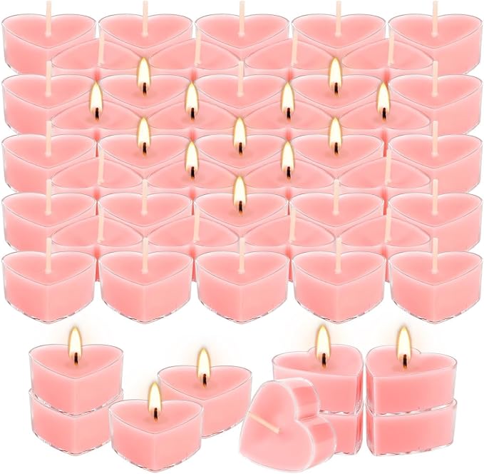 50-Pack Pink Heart Tea Wax - Image 2