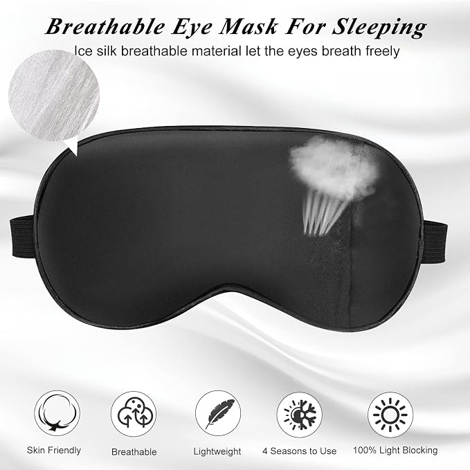 Eye Mask, Cooling Sleep Mask Gel Eye Mask - Image 2