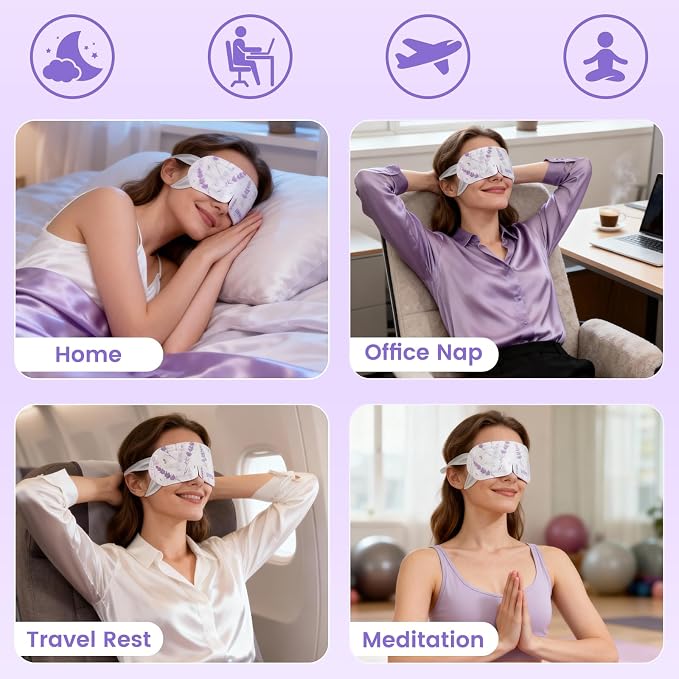 Aroma Season Steam Eye Mask, 5 Packs Unscented Self Heating Heated Eye Mask - Image 6