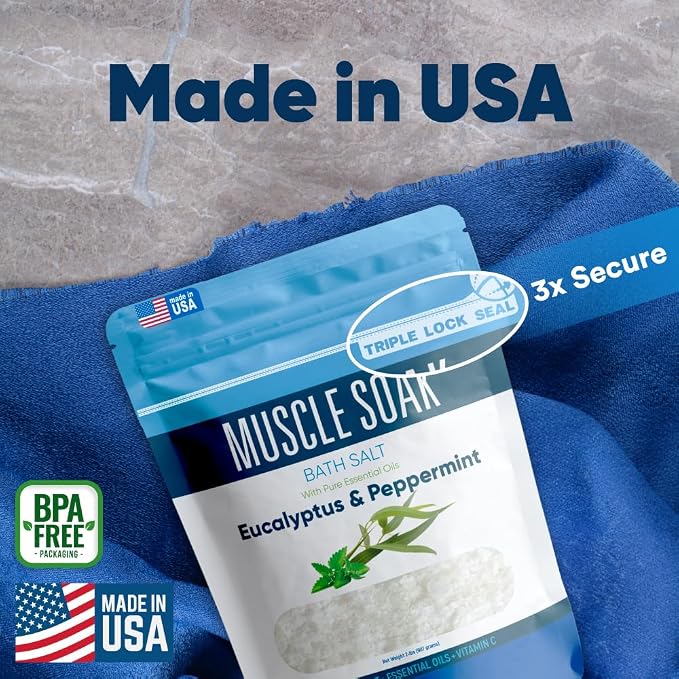 Muscle Soak Bath Salt 32 Ounces Epsom Salt - Image 6