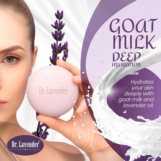 Goat Milk Soap Bar with Pure Lavender Oil – Farm Fresh Raw Milk & Vegetable - Image 3