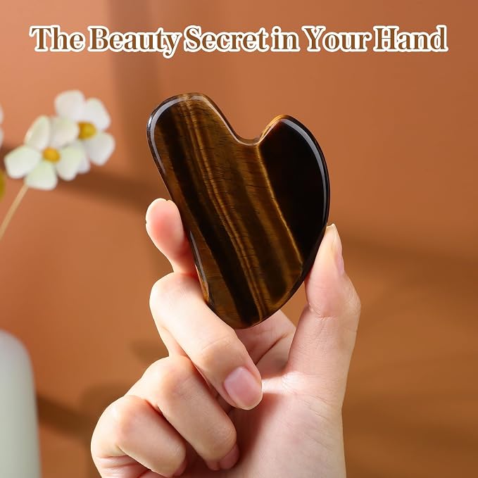 rosenice Gua Sha Facial Tools Gua Sha Jade Stone - Image 7