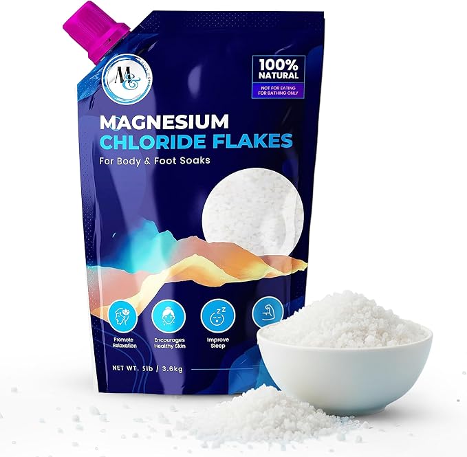 Dead Sea Magnesium Flakes Bath Salts | Premium Magnesium Supplement Bath Salts - Image 2