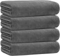 JML Bath Towels for Adult Body, Large Microfiber Bath Towels Set 4 Pack by JML