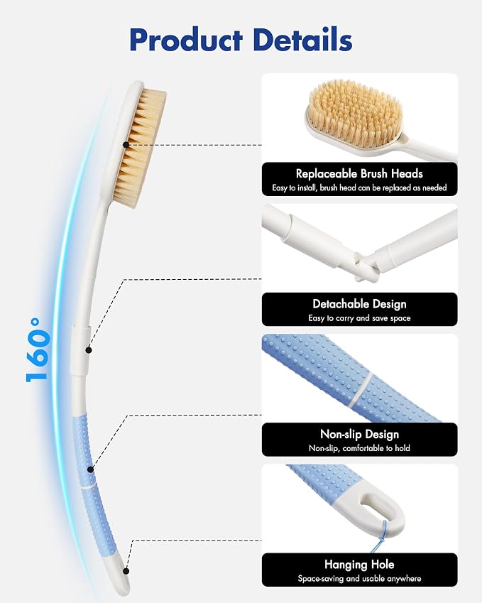 Rafow Ergonomic Back Scrubber for Shower - Image 5