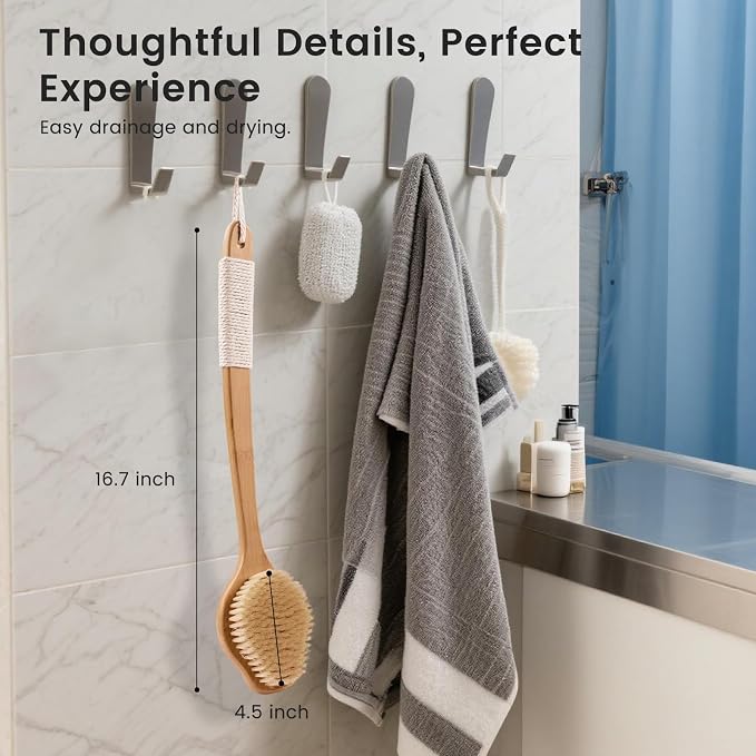 Bamboo Back Scrubber for Shower - Image 6