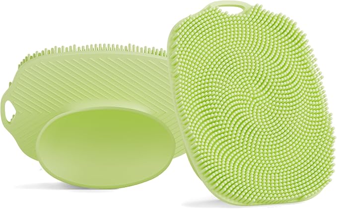 2 PCS Face Scrubber, Soft Silicone Face Exfoliator by ARIOSOX