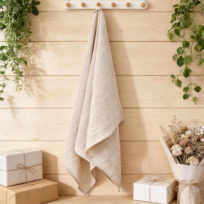 100% Linen Bath Towel 30x53 Inches - Image 4