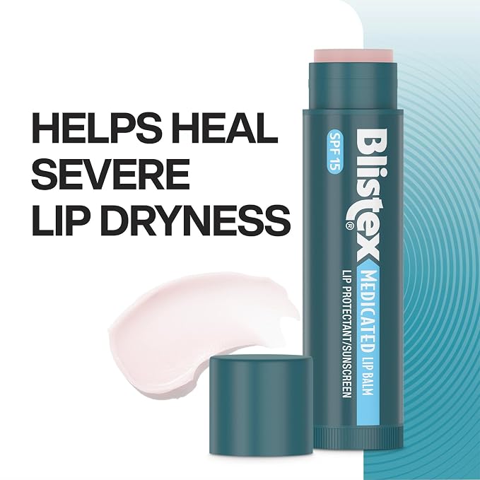 Blistex Medicated Lip Balm, SPF 15, .15 oz, Moisturizing Sunscreen Treatment - Image 4