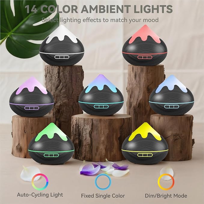 500ML Essential Oil Diffuser, Aromatherapy Diffuser - Image 2