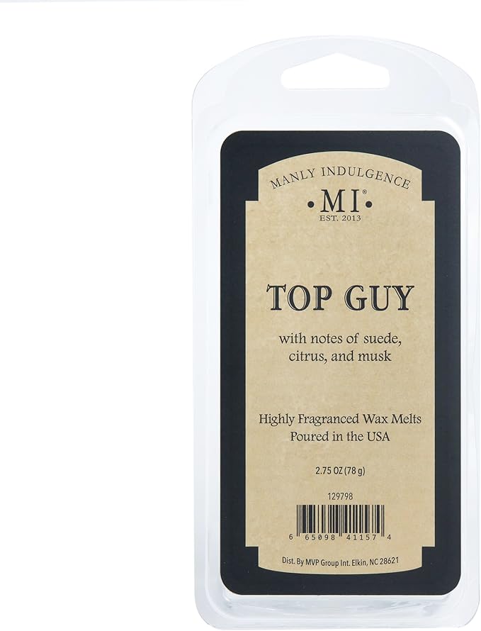 Manly Indulgence Top Guy Scented Wax Melts, Wax Melt Warmer Cubes, Long Lasting - Image 4