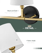 Bathroom Light Fixtures, 3-Light Wall Sconce, Modern Sconces Wall Lighting - Image 3