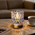 Battery Operated Table Lamps Timer, Mini Crystal Lamp by MJPREMIER