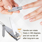 Bememo 24 Pcs Stainless Nail Clippers Set 2 Sizes Fingernail and Toenail - Image 5