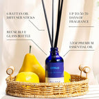 Xcleen Citrus Scented Reed Diffuser, Lime & Lemon Oil Reed Diffuser, Real - Image 4