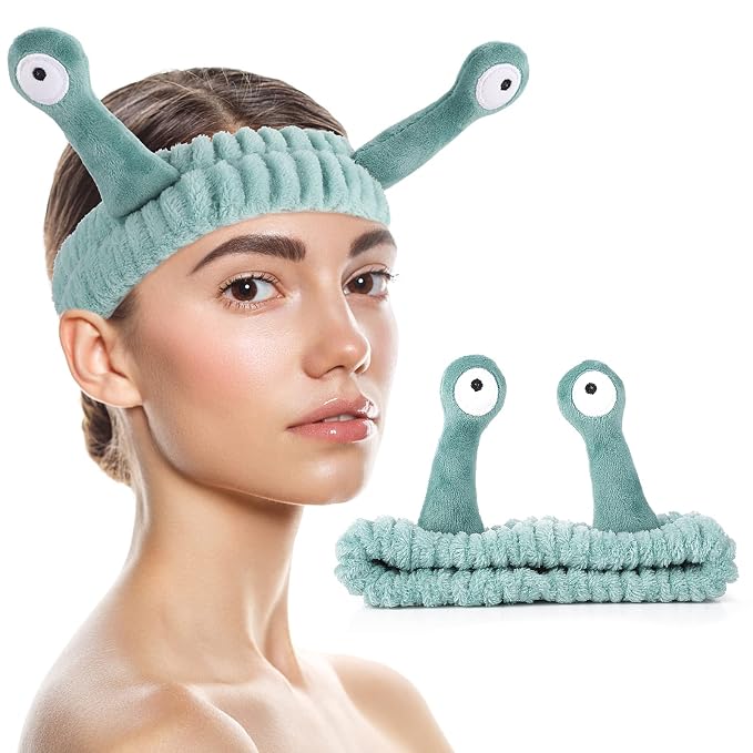 WLLHYF Spa Headband Facial Makeup Head Band Microfiber Soft Coral Fleece Head - Image 9