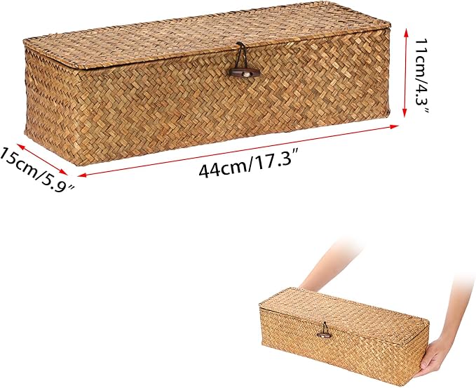 Sumnacon Extended Seagrass Storage Basket - Image 4