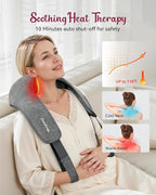 Cordless Neck Massager for Pain Relief Deep Tissue, Kneading Shiatsu Neck and - Image 3