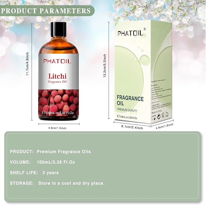 PHATOIL 3.38FL.OZ Litchi Fragrance Oils - Image 6