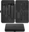 Precision 8 Pieces Men’s Nail Grooming Travel Kit, Stainless Steel Manicure Set by OFIDUS