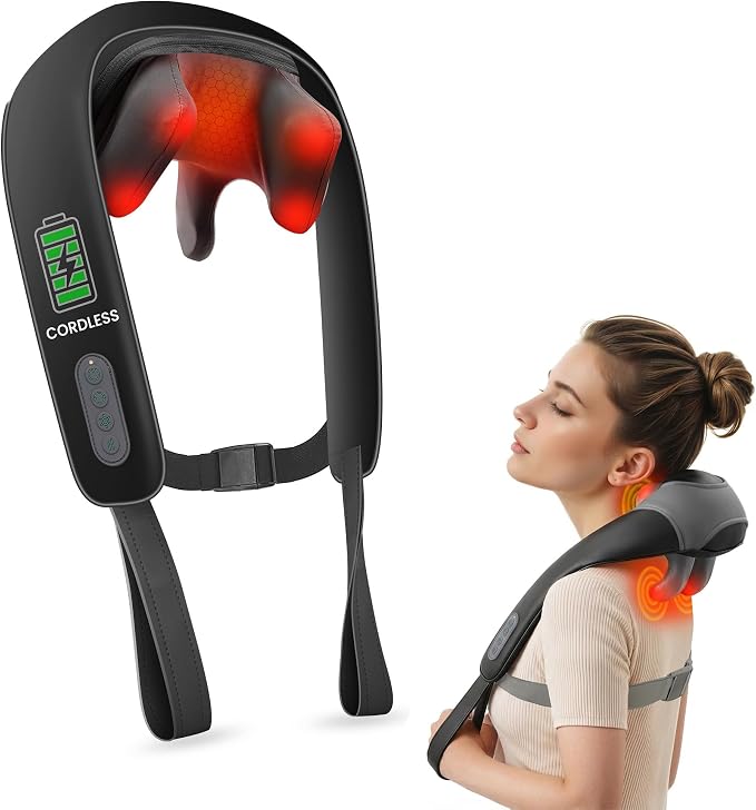 Snailax Neck Massager for Pain Relief Deep Tissue, Neck Massage by Snailax