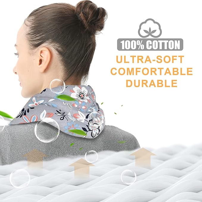 UNCN Long Wide Heating Pad for Neck and Shoulders Back 33x5.9in Microwavable - Image 6