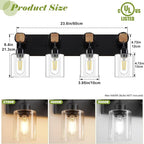 Licperron 4-Lights Farmhouse Vanity Lights - Image 2
