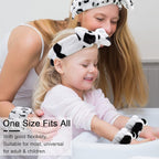 WHAVEL 6PCS Spa Headband and Wristbands Set, Face Wash Headband Wrist Bands - Image 3